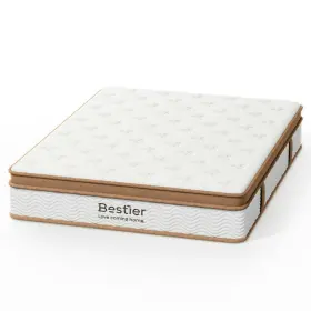 840408646741 BESTIER Queen Mattress Box Hybrid Gel Memory Bed