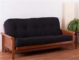 749645656950 BLAZING NEEDLES Renewal Twill Queen Futon