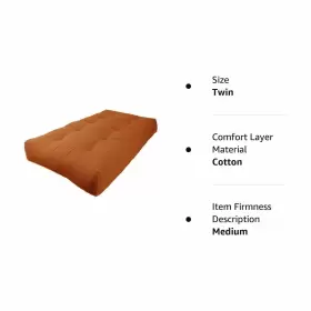 9603-TW-SP BLAZING NEEDLES Renewal Twill Futon Mattress Twin #3