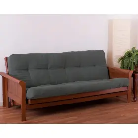 9606-TW-GY BLAZING NEEDLES Renewal Twill Futon Mattress Steel