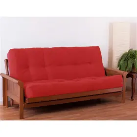 9612-B-TW-RD BLAZING NEEDLES Renewal Twill Queen Futon