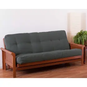 W9Y-BNL-9607-TW-GY BLAZING NEEDLES Renewal Twill Futon Steel