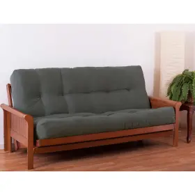 W9Y-BNL-9613-TW-GY BLAZING NEEDLES Renewal Twill Futon Queen