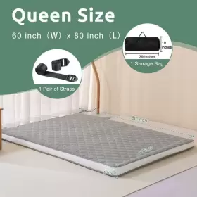 I1327138-CF-QUEEN BOZTIY Sleeping Pad Roll Up Mattress Fill