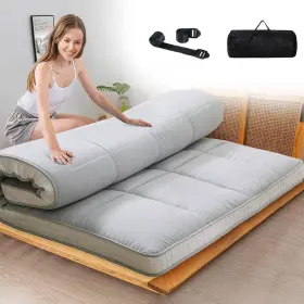 I1327138-GY-QUEEN BOZTIY Mattress Pads Mat Sleeping Fill Roll