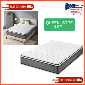 WT-SMPPSB-10Q ZINUS Pressure Relief Firm Hybrid Mattress Foam