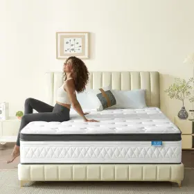 B0FRGJDT7T BREEZLEEP Queen Mattress Cooling Hybrid Box Firm