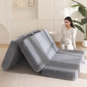 BY-DPT-GY-15-S BYBYME Memory Foam Folding Mattress Gel Topper