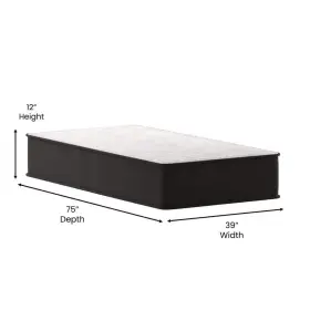 CGA-DR-521141-WH-HD CARNEGY AVENUE Mattress Twin Hybrid High #2