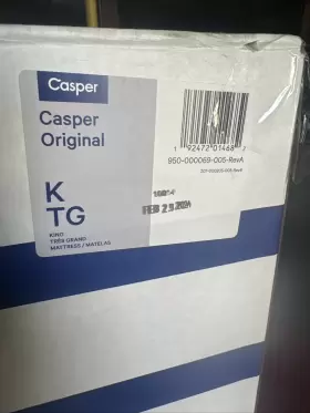 192472014682 CASPER Sleep Foam King Mattress Airscapetm Zoned #3