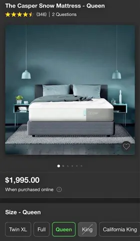950-000079-004 CASPER Snow Queen Hybrid Mattress Up Texas #3
