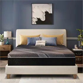 NEWCHARCOAL10Q CHARME HOUSE Queen Mattress Memory Foam Press
