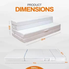 810026170188 CHEER COLLECTION Memory Foam Folding Mattress