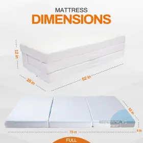 810102711502 CHEER COLLECTION Fold Folding Mattress Gel Foam
