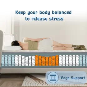726954331334 CHENVI Cooling Gel Hybrid Mattress #2