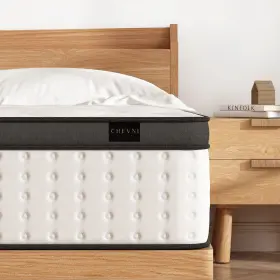 782917942214 CHENVI Pillow Top Edge Spring Pocket Mattress
