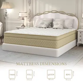 GOUHM508MHBO CHEVNI Gel Memory Foam Spring Hybrid Mattress