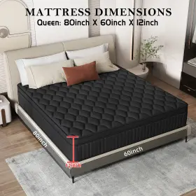 UHM509HMALL CHEVNI Queen Mattress Box Gel Memory Foam Hybrid