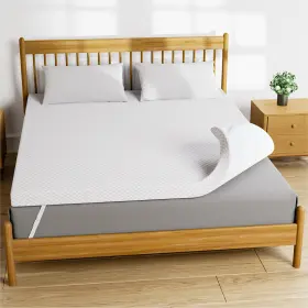 619191797738 CHITOOMA Slip Gel Memory Foam Mattress Topper