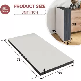 696583674969 CKOFGDSUE Trifold Mattress Breathable Cover #2