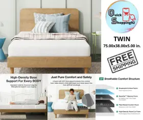 313094483469 COLCH TWIN PARA NI OS MEMORY FOAM Espuma Viscoel