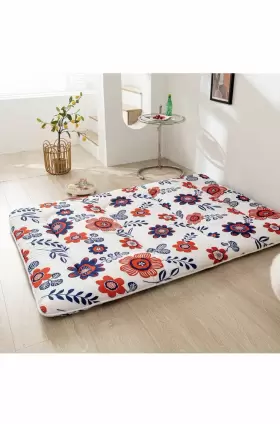 210823341004 COLORFULMART Floor Futon Mattress Pad Flowers #2
