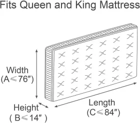 708111207898 COMFORTHOME Mattress Bag Moving Storage Queen #2