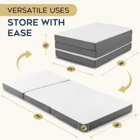 850051970162 CONTOUR COMFORT Folding Mattress Twin Memory #3