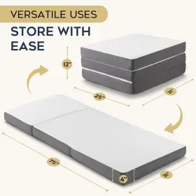 850051970179 CONTOUR COMFORT Folding Mattress Memory Foam Bed #3