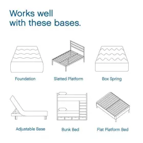 410106-1110 COOL GEL Memory Foam Mattress Twin Hypoallergenic #2
