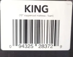 EBRR20410-1060 COPPERCOOL King Firm Gel Memory Foam Mattress #2