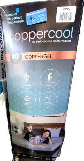 EBRR20410-1060 COPPERCOOL King Firm Gel Memory Foam Mattress