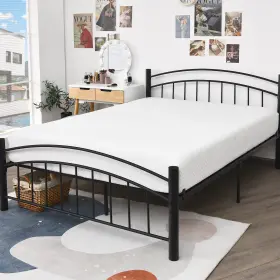 H043-QA7983 COSTWAY Queen Foam Mattress Firm Bed Box Cover #3