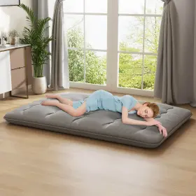 H426CF-FA8301 COSTWAY Futon Mattress Sleeping Pad Lounge Bed #3