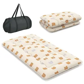 H426CF-TA8304 COSTWAY Twin Futon Mattress Floor Pad Cover Bag