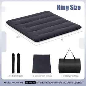H426NY-KA8306 COSTWAY King Futon Mattress Floor Sleeping Pad #2