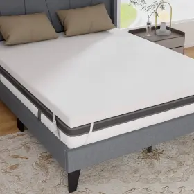 HCST03315 COSTWAY Gel Infused Memory Foam Mattress Topper