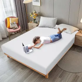 HU10044-K COSTWAY Mattress Bed Box Bedroom Cover King #2