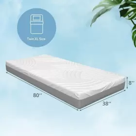HU10148-TXL COSTWAY Bed Mattress Memory Foam Frame Cooling #3