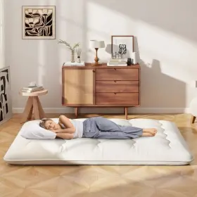 HU10426BE-F COSTWAY Futon Mattress Floor Sleeping Pad Cover #3