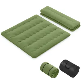 US-2HCST07350 COSTWAY King Futon Mattress Floor Pad Cover Bag