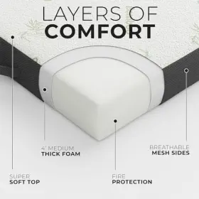 194440629151 COZZZI Trifold Mattress Floor Traveling Cover #2
