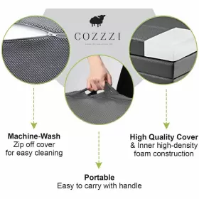 786071411319 COZZZI Folding Mattress Trifold Foam Topper #2
