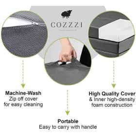 786071411326 COZZZI Folding Mattress Twin Trifold Foam #2