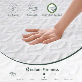 788703434543 CRYSTLI Twin Mattress Memory Foam Box Sleep #3