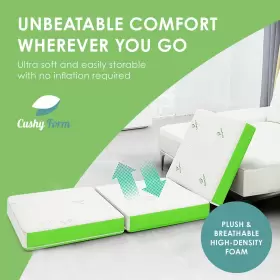 CF-TRI-FOLD-31-025 CUSHY FORM Floor Mattress Foam Camping Bed #3