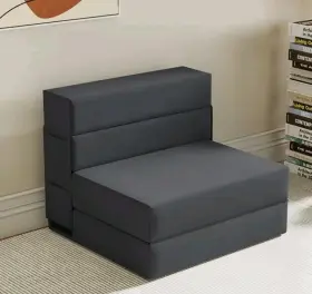GRAY48 DANFUTON Sleeper Chair Folding Foam Beds Convertible