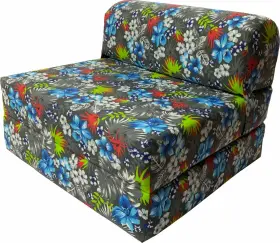 TROBLUE1863270 DANFUTON Tropical Flower Sleeper Chair Folding