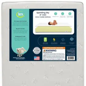 M70413-1119 DELTA CHILDREN Sparkling Sky Mini Dual Crib