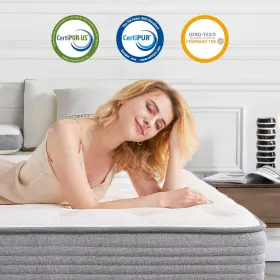 850051884186 DH DIGLANT HOME Twin Hybrid Mattress Top Memory #3